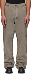 ALEXANDER DIGENOVA Gray Underground Taped Seam Trousers