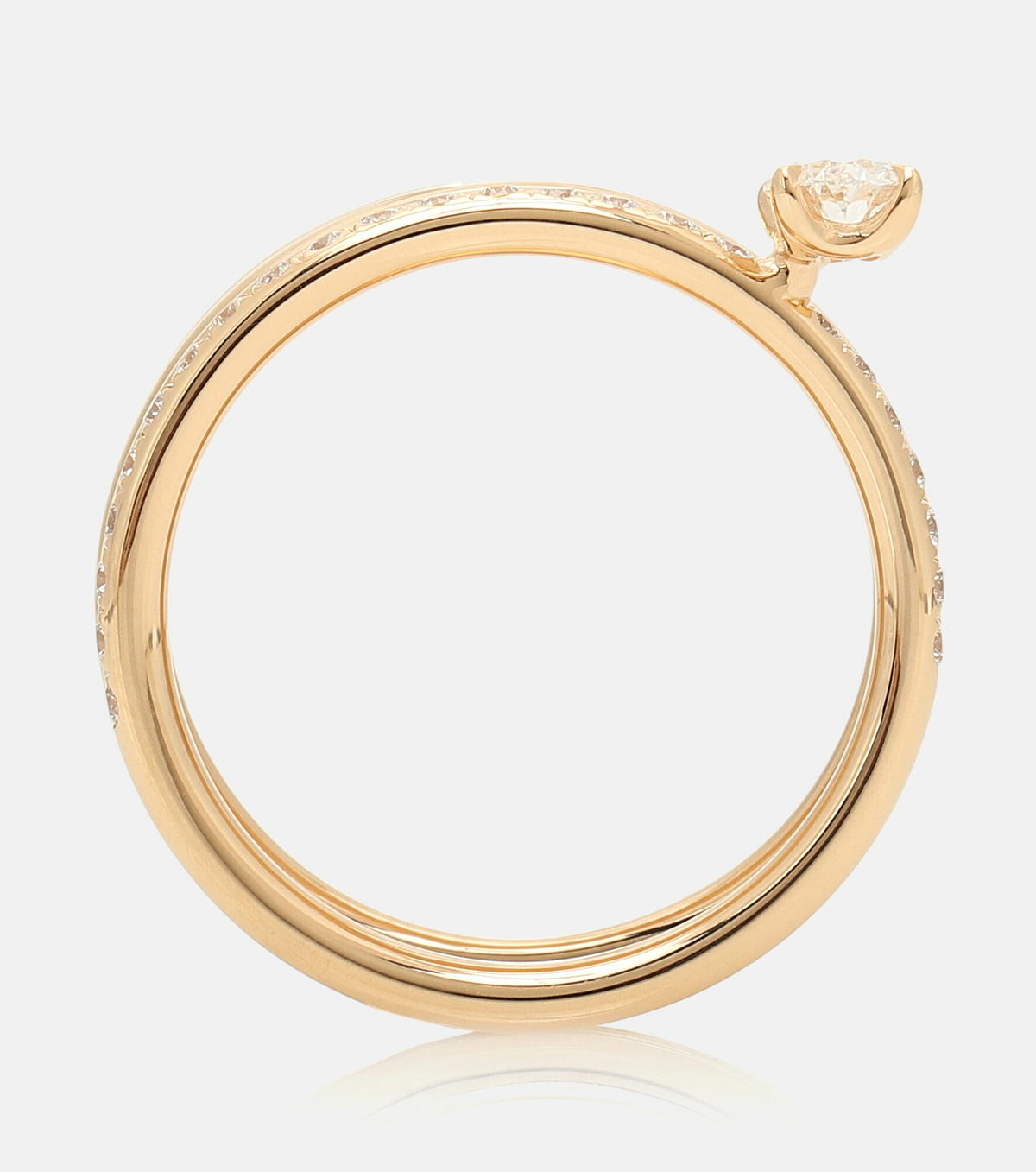 Repossi - Blast 18kt rose-gold ring with diamonds