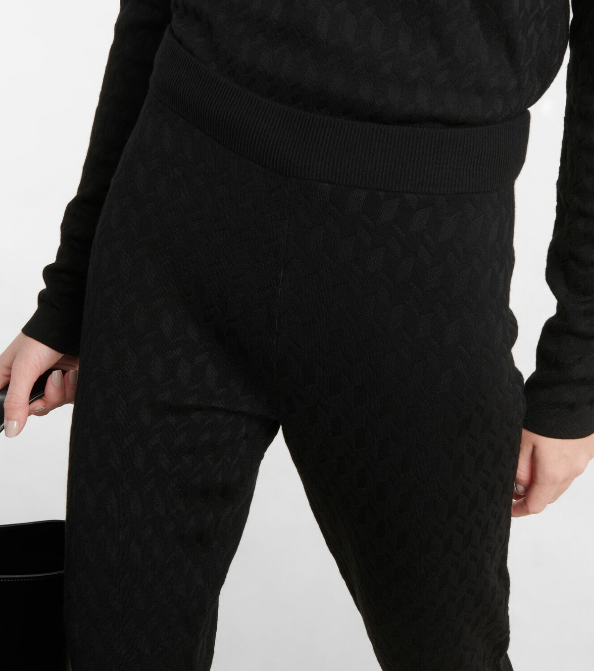 Dorothee Schumacher - Sleek Graphics flared jacquard leggings