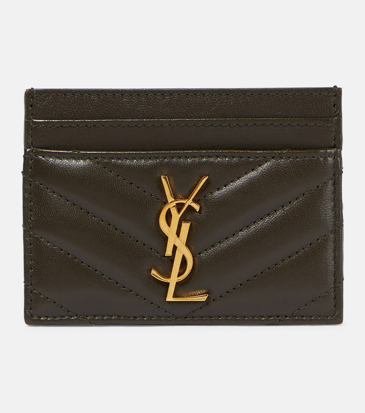 SAINT LAURENT YSL Monogram Leather Card Holder