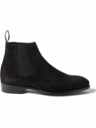 George Cleverley - Jason Suede Chelsea Boots - Black