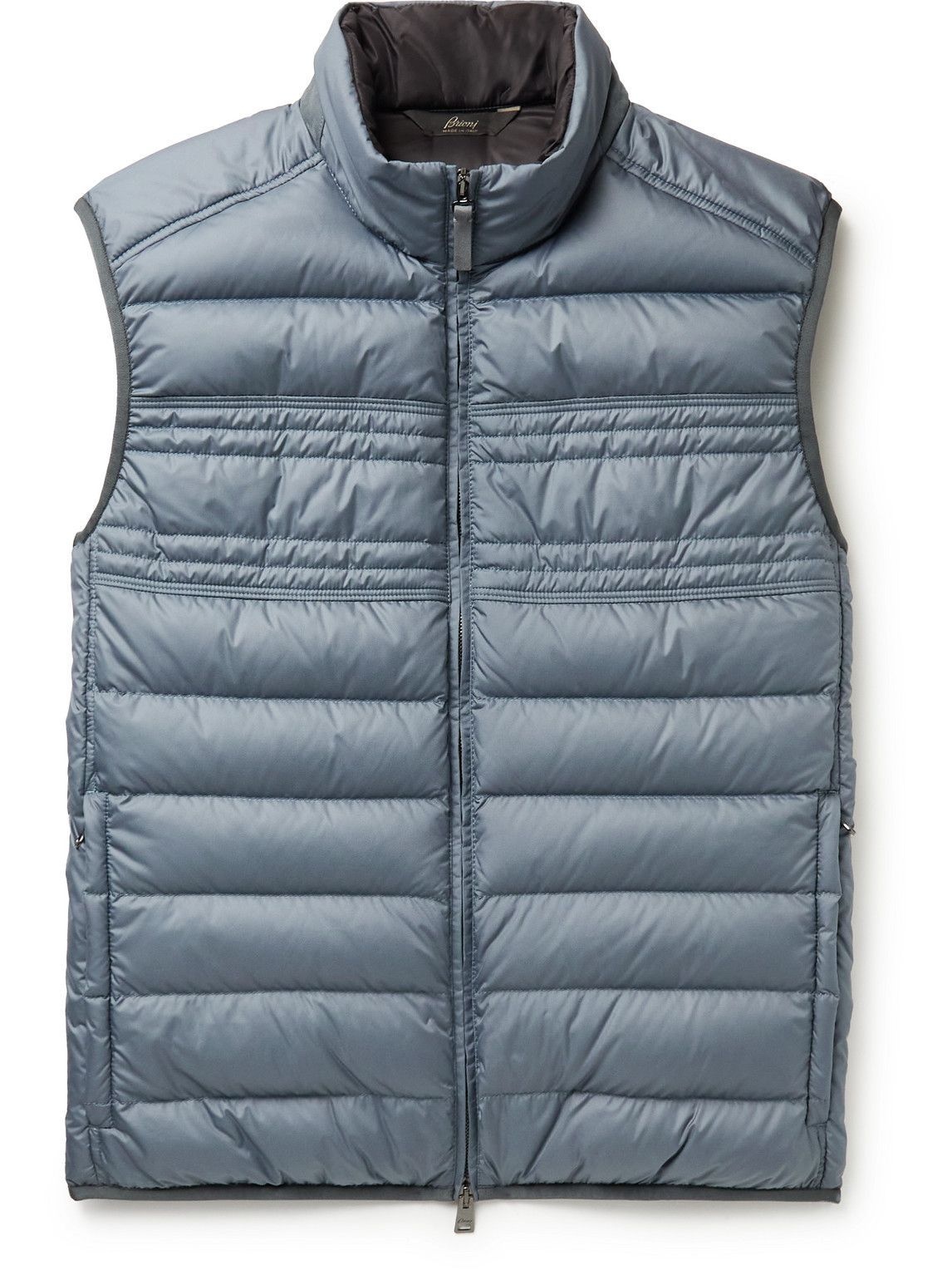 Photo: Brioni - Quilted Shell Down Gilet - Blue