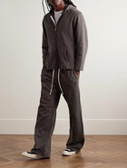 Les Tien - Puddle Straight-Leg Garment-Dyed Cotton-Jersey Sweatpants - Gray