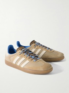 adidas Originals - Wales Bonner Samba Suede and Leather-Trimmed Shell Sneakers - Neutrals