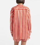 Eres Duetto striped cotton voile shirt