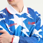 Adidas Men's x A Bathing Ape USA Star Jersey in Medium Blue Denim