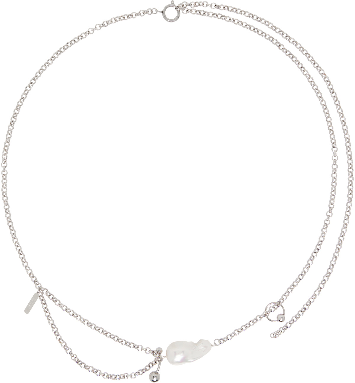 Justine Clenquet Silver Lauren Belt