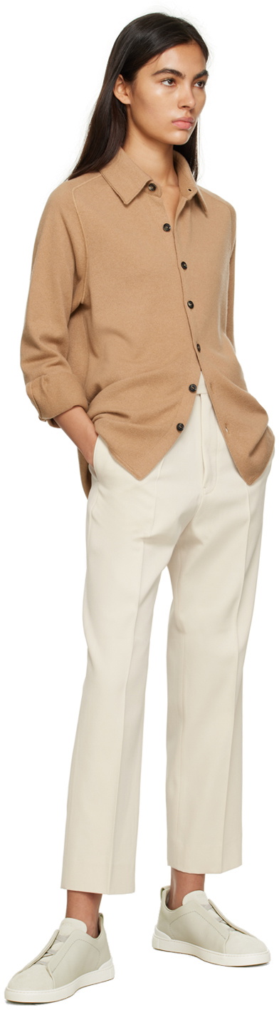 ZEGNA Tan Buttoned Shirt