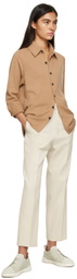 ZEGNA Tan Buttoned Shirt