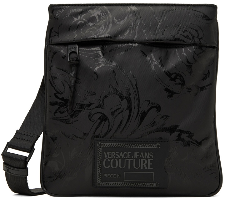Photo: Versace Jeans Couture Black Coated Regalia Baroque Messenger Bag