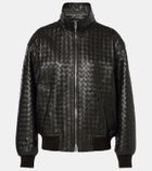 Bottega Veneta Intrecciato leather jacket