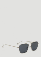 Light Banana Aviator Sunglasses in Silver