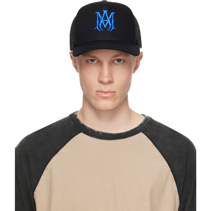 Photo: AMIRI Black 'MA' Trucker Cap