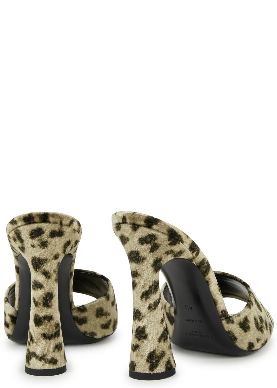 SAINT LAURENT ◆ Suite Leopard Print Velvet Mules SAINT LAURENT Suite leopard-print velour mules | NET-A-PORTER