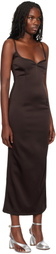 Paris Georgia Brown 09 Heart Midi Dress