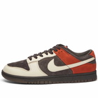 Nike Men's Dunk Low Sneakers in Velvet Brown/Sanddrift