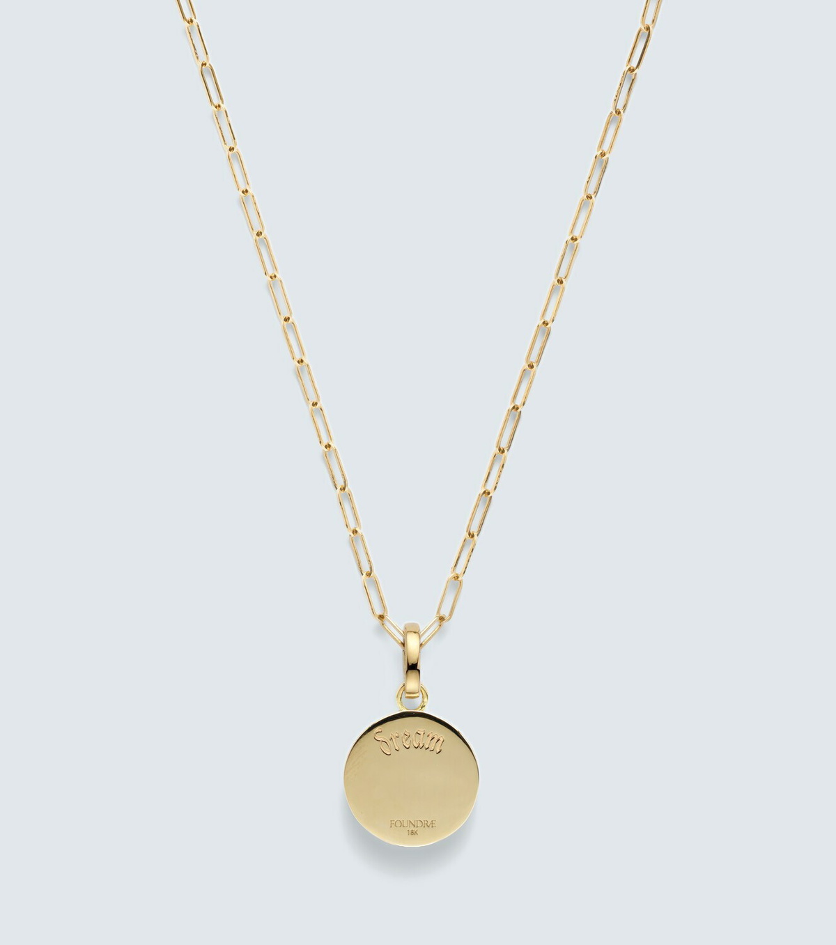 FoundRae Dream Superfine 18kt gold (750/1000) and ceramic pendant necklace with diamonds