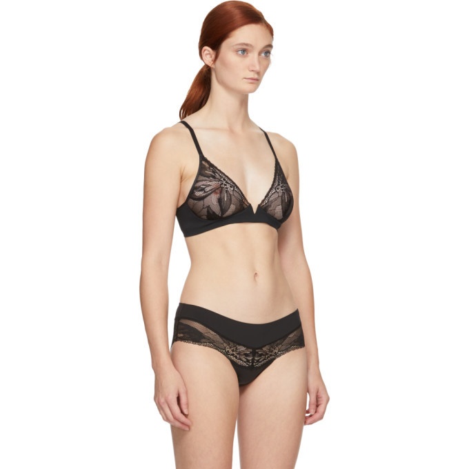 Calvin Klein Bra, Nude with Black Lace Overlay
