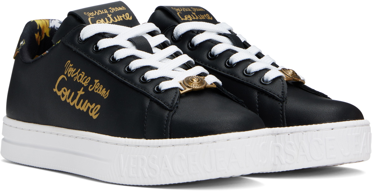 Versace Jeans Couture Black Fondo Court 88 Sneakers