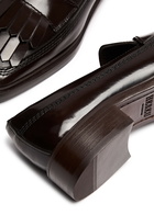 Hereu Aina 40 Glossed Leather Loafers Brown
