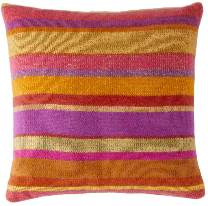 Photo: The Elder Statesman Multicolor Stripe Pillow
