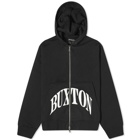 Cole Buxton Men's Cropped Logo Zip Hoodie in Black