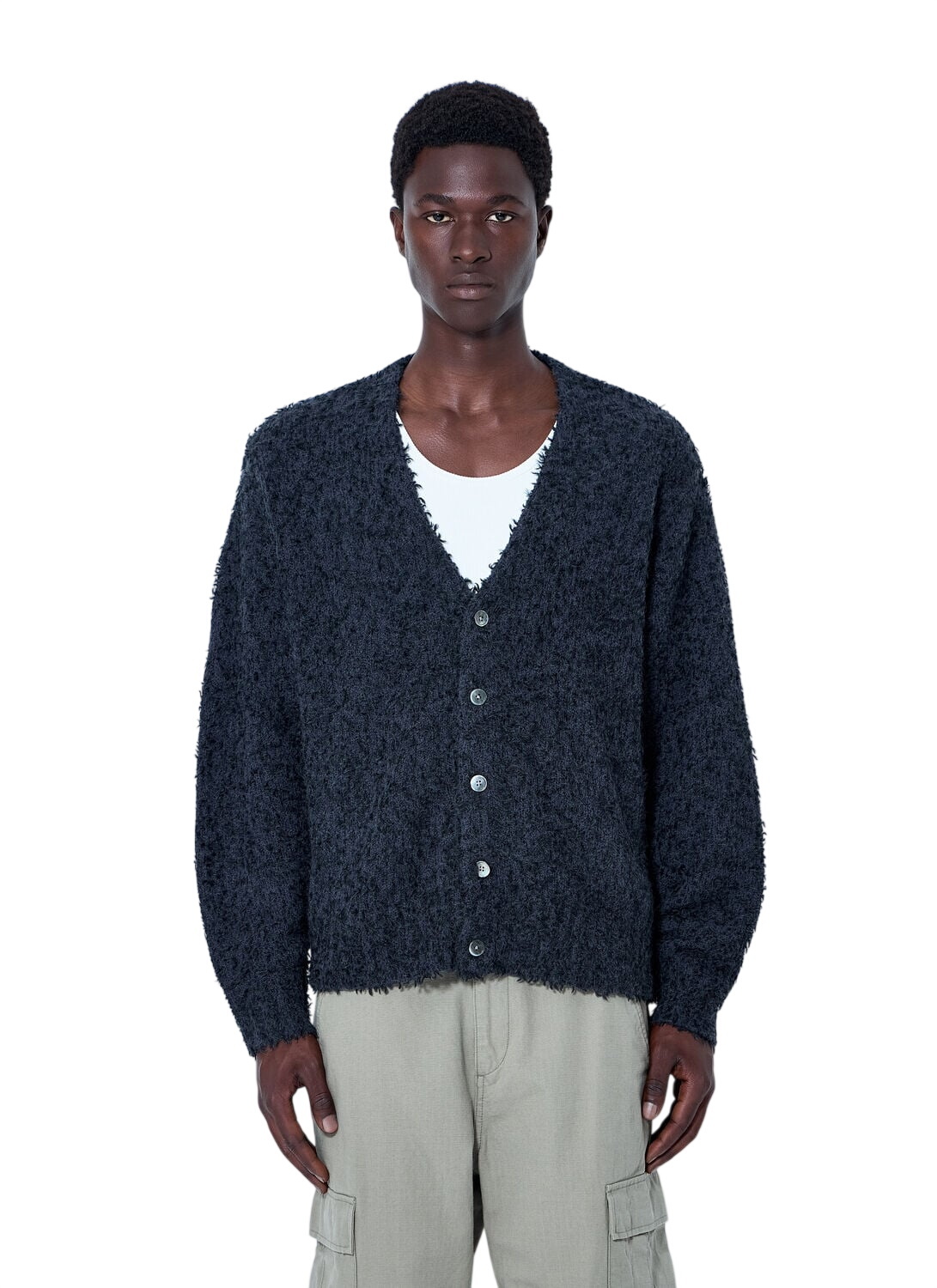 Stüssy Black V-Neck Sweater Stussy