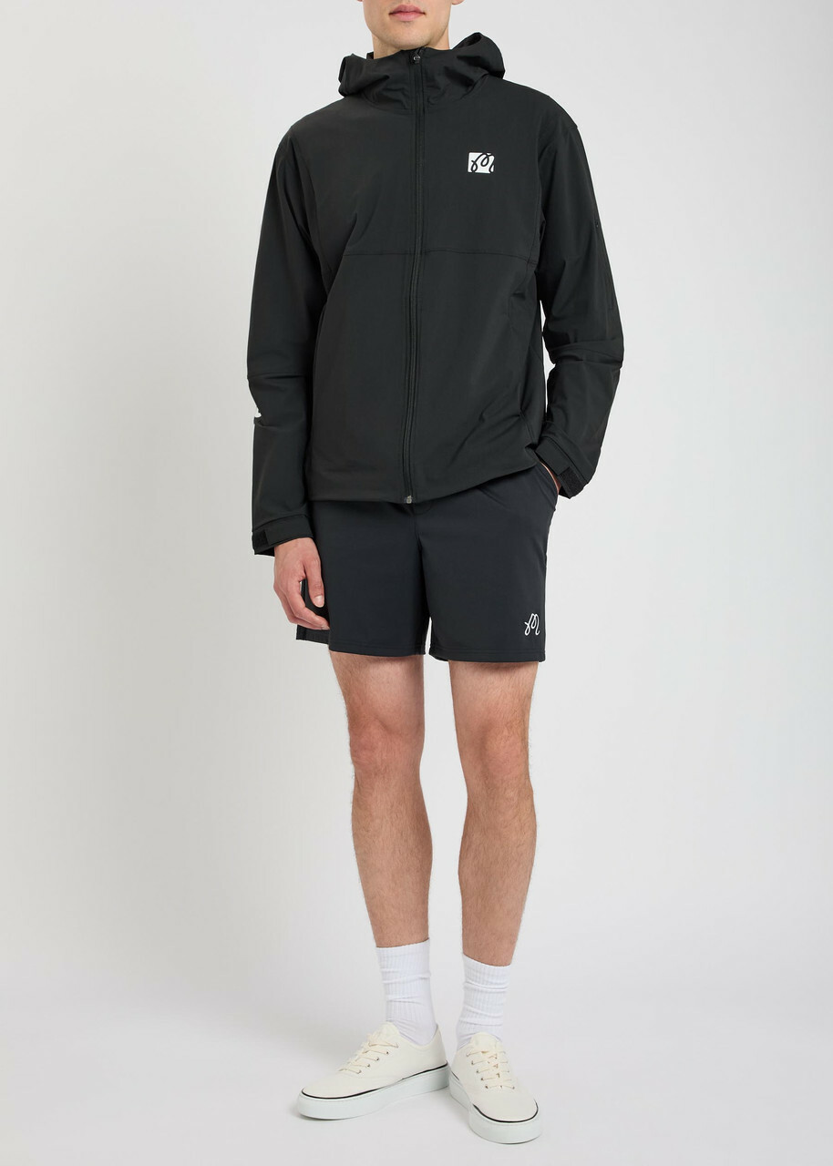 Malbon Performance Logo-print Hooded Stretch-shell Jacket Black