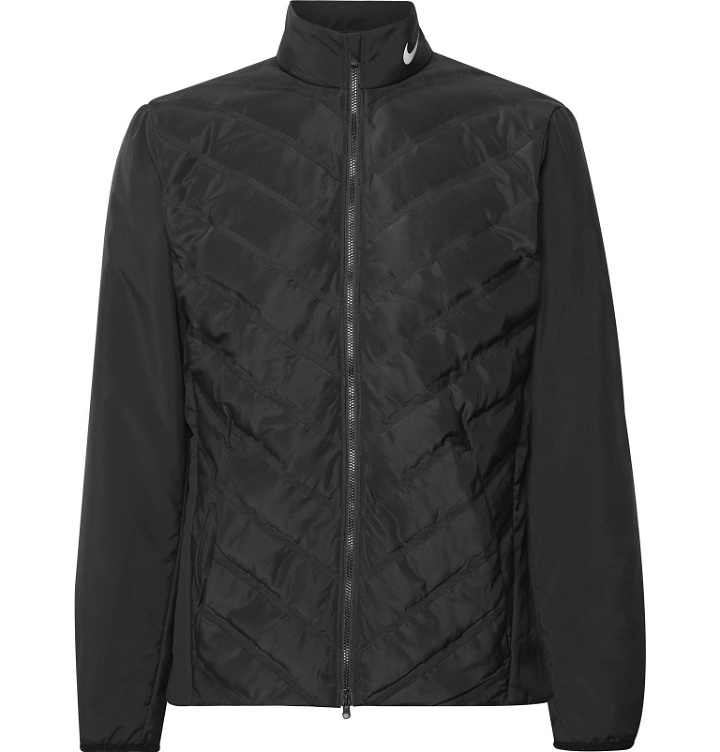 Photo: Nike Golf - AeroLoft Repel Quilted Zip-Up Golf Jacket - Black