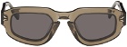 MCQ Brown Acetate Sunglasses
