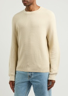 Rag & Bone Dexter Waffle-knit Cotton Jumper Ecru