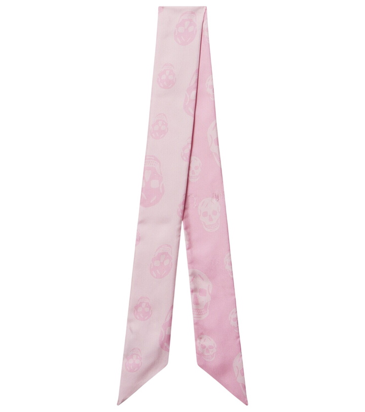Photo: McQueen Skull silk twill scarf