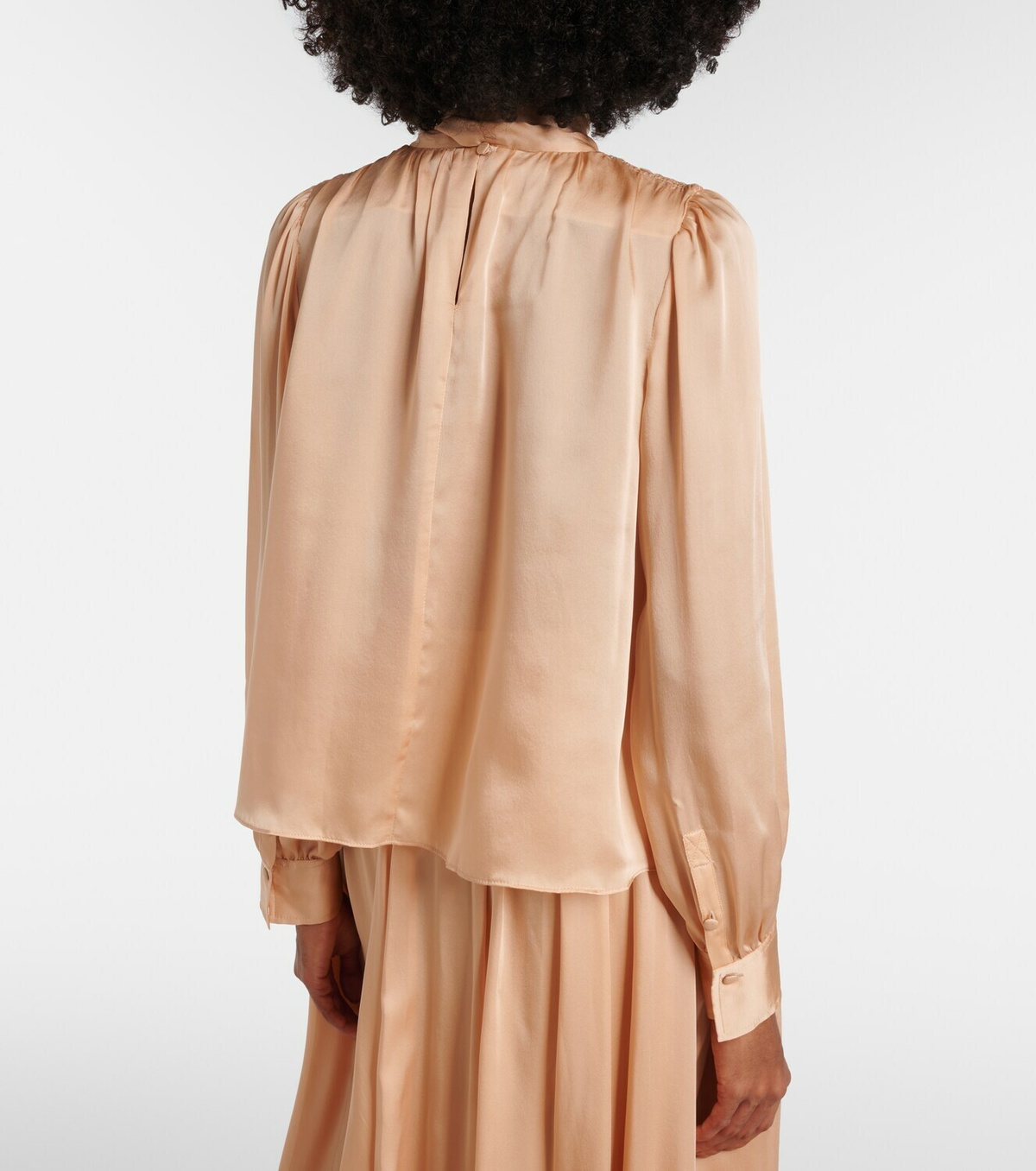 Ulla Johnson Ornament tie-neck silk chiffon blouse