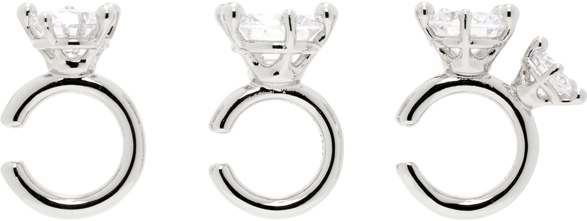Panconesi Silver Constellation Ear Cuff Set