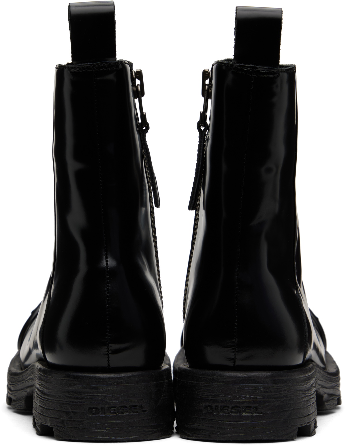 Diesel Black D-Hammer Bt Zip D Boots Diesel