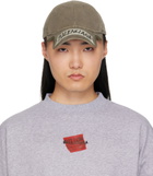 Balenciaga Khaki Masking Tape Cap