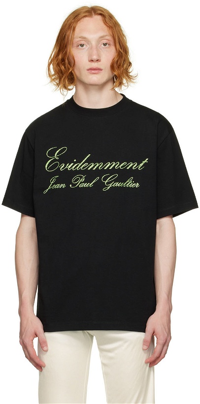 Photo: Jean Paul Gaultier Black Printed T-Shirt