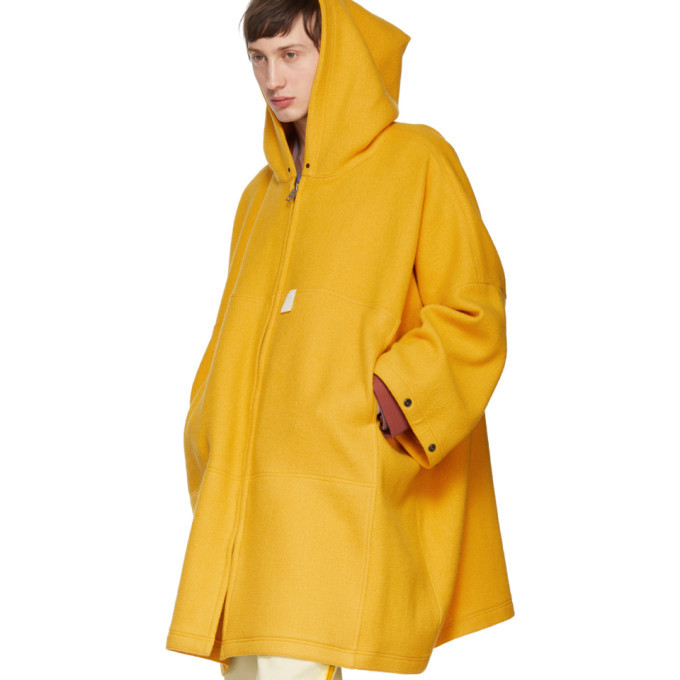 N.Hoolywood Yellow Wool Coat N.Hoolywood