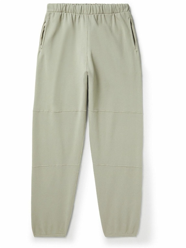 Photo: Lady White Co - Tapered Panelled Cotton-Jersey Sweatpants - Brown