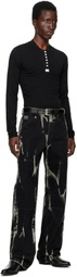 Versace Jeans Couture Black Five-Pocket Jeans
