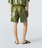 Dries Van Noten Sequined Bermuda shorts