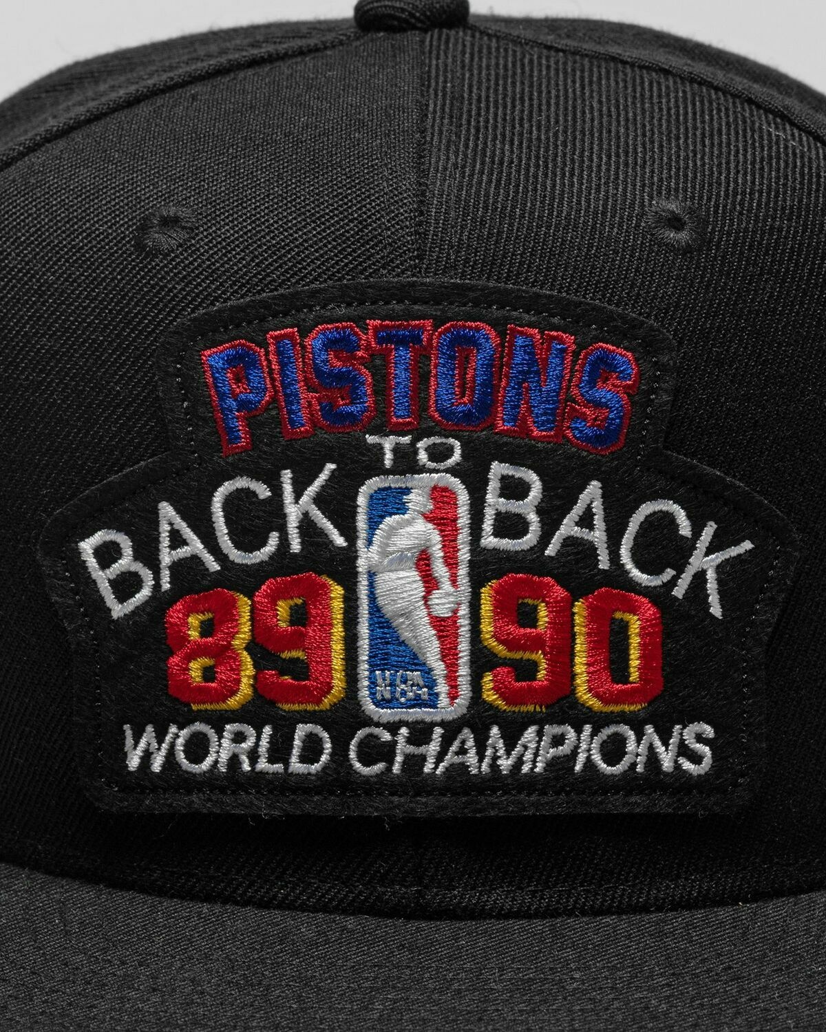 Mitchell & Ness Nba B2 B Snapback Cap Hwc Detroit Pistons 1989 90 Black - Mens - Caps