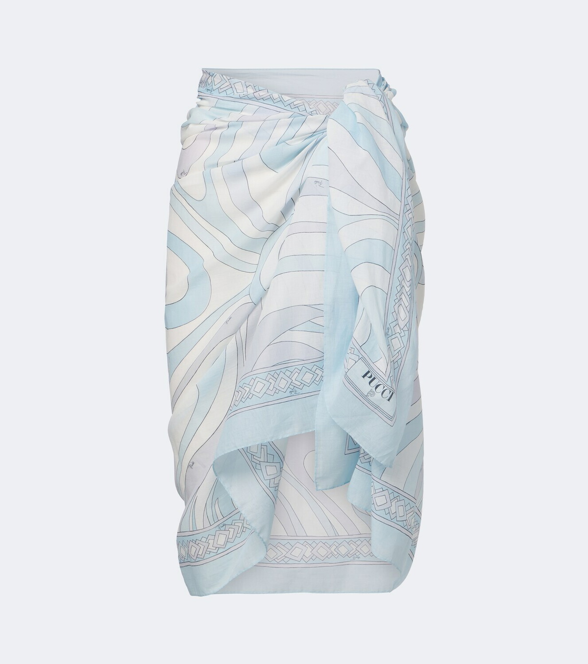 Pucci Orchidee cotton beach cover-up