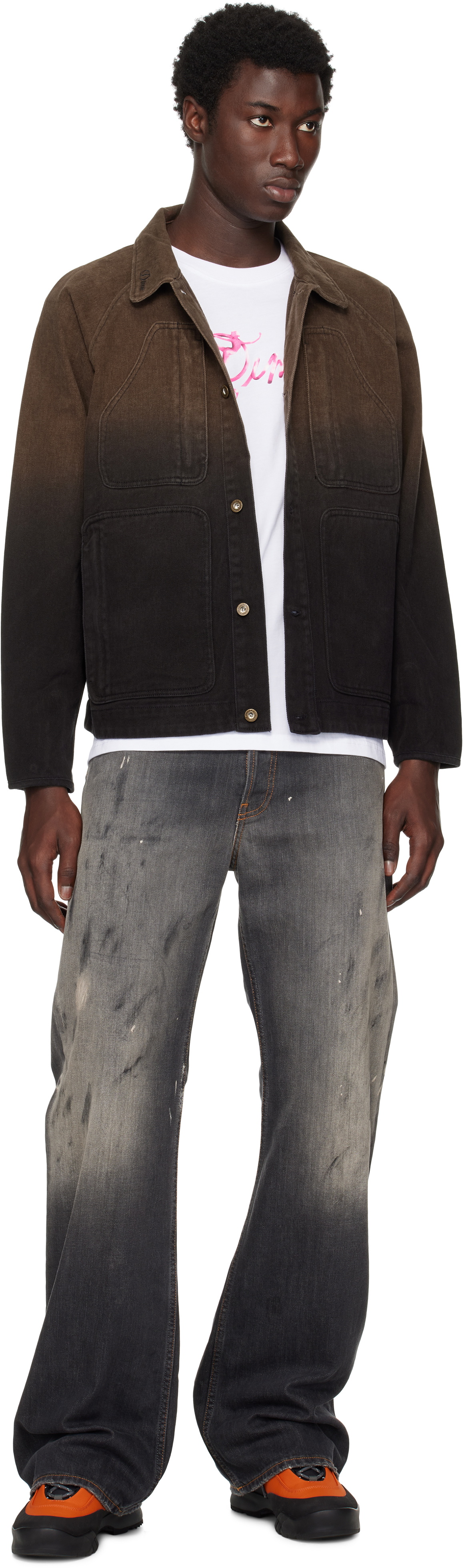 Dime Brown Dipped Chore Jacket