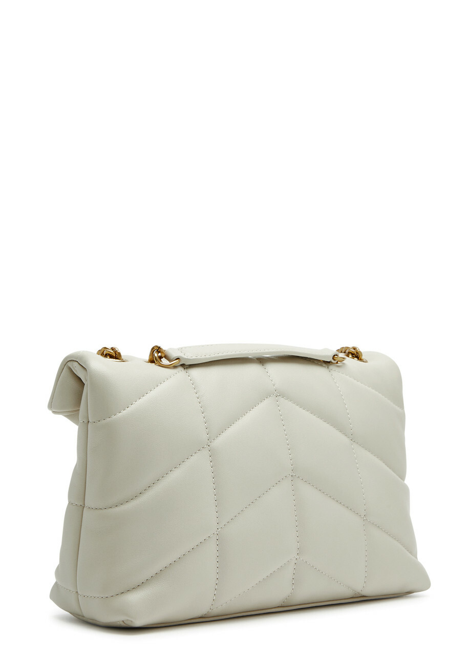 Saint Laurent Puffer Toy Quilted Leather Shoulder bag - White - One Size