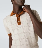 King & Tuckfield Checked wool polo shirt