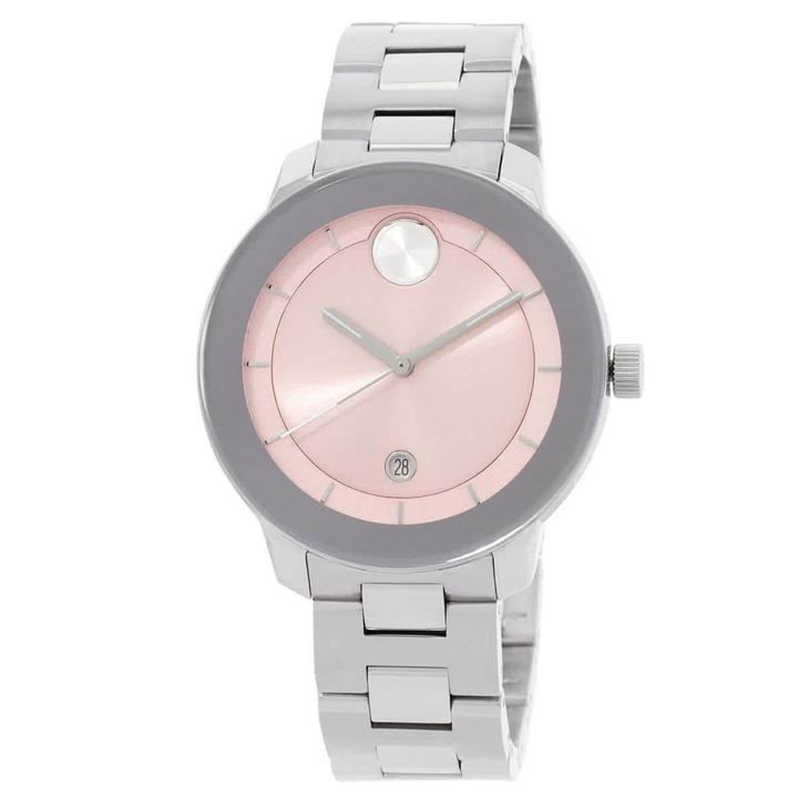 Photo: Movado Bold Quartz Pink Dial Unisex Watch 3600872