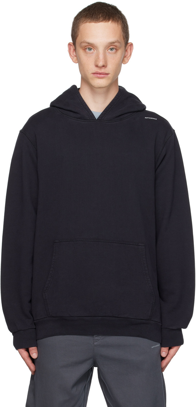 AFFXWRKS Black Embroidered Hoodie