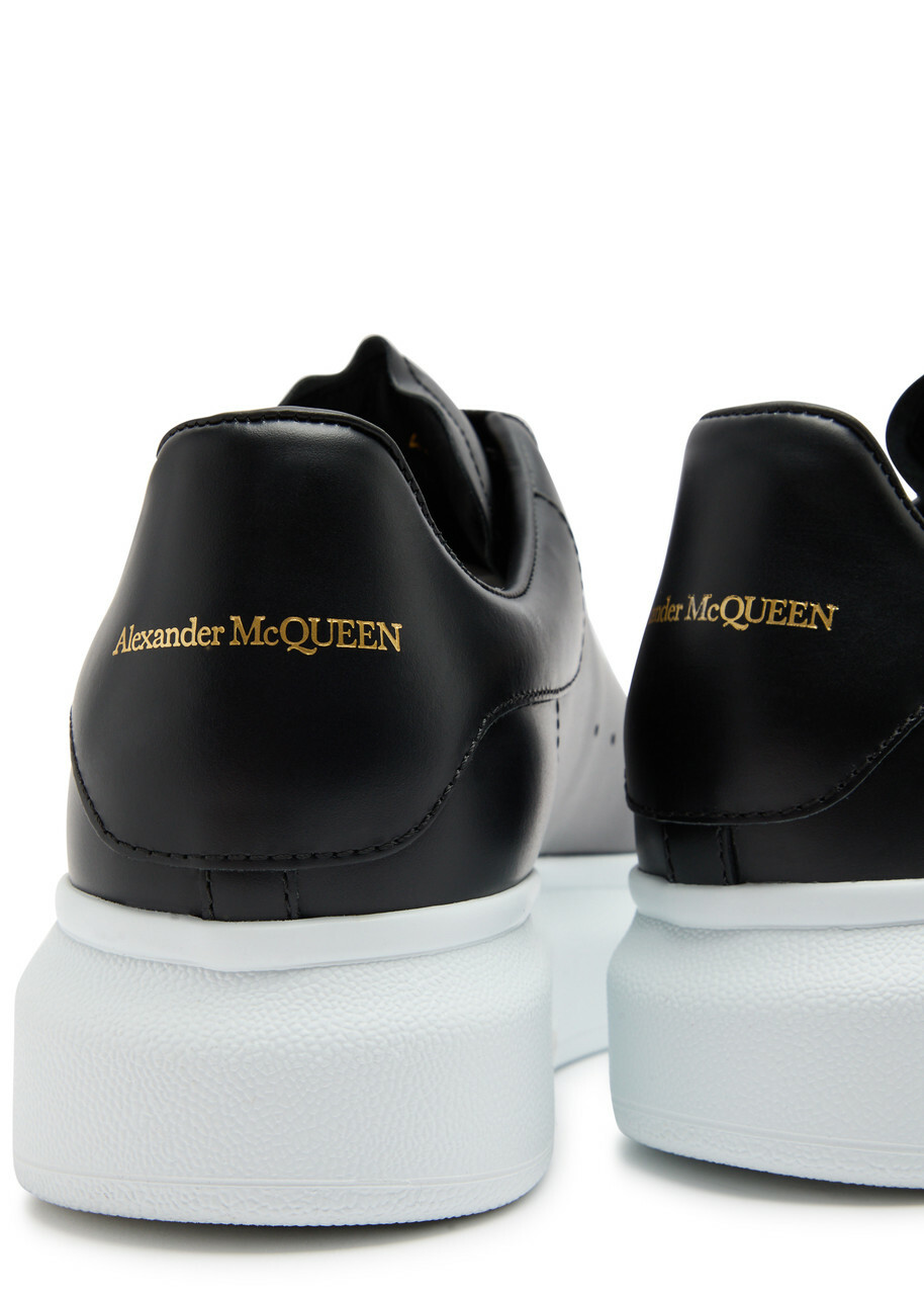 Alexander McQueen Oversized Black Leather Sneakers, Sneakers