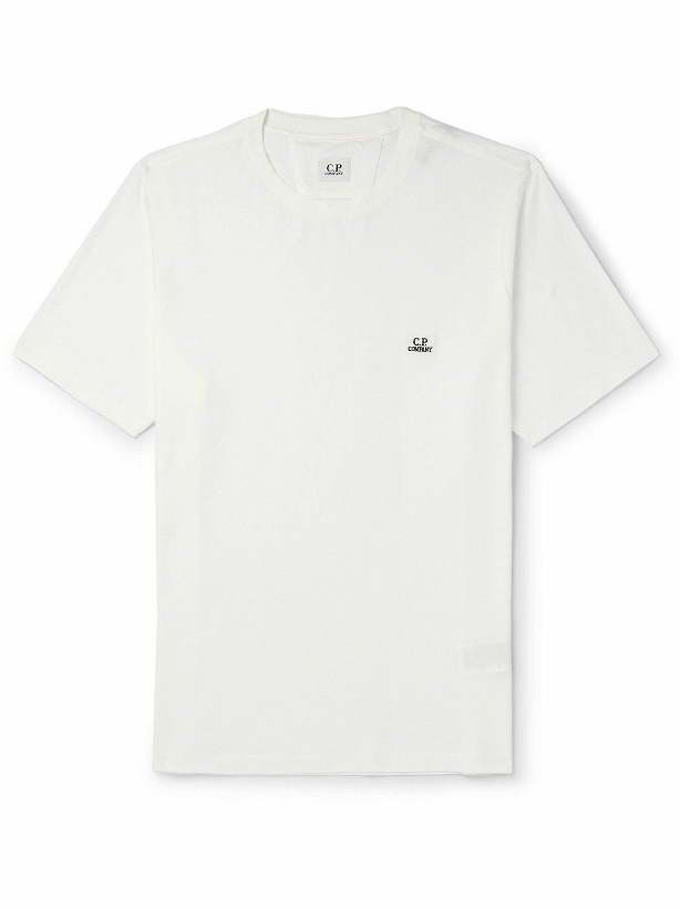 Photo: C.P. Company - Logo-Appliquéd Cotton-Jersey T-Shirt - White